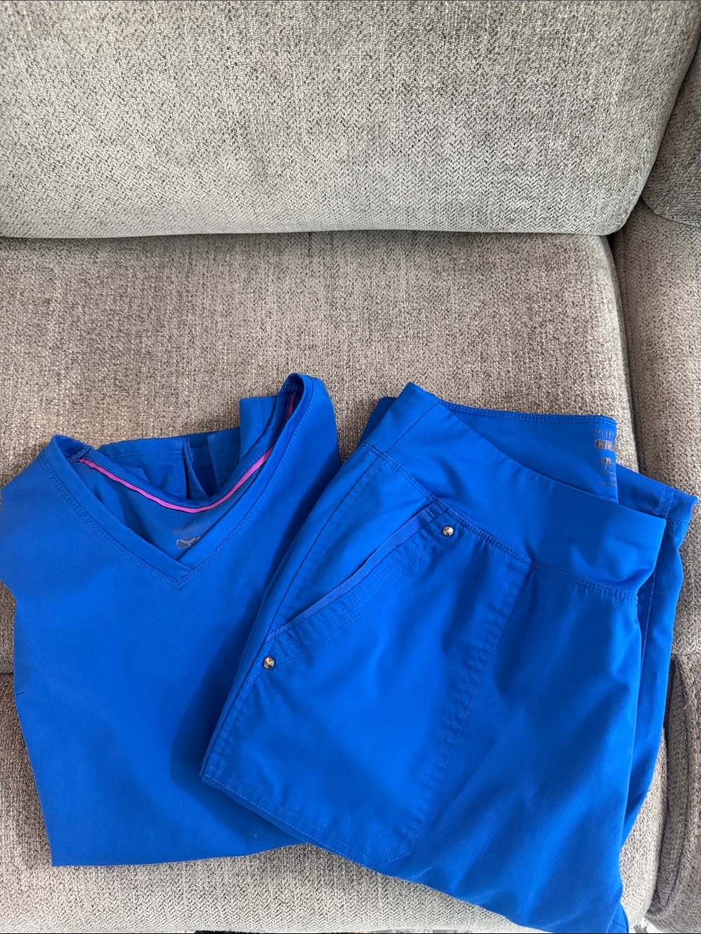 healing hands Cobalt Blue Cargo Scrub Pants